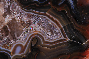 Image showing brown agate texture 
