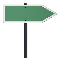 Image showing blank signpost