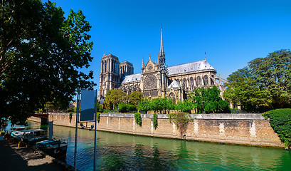 Image showing Majestic cathedral Notre Dame