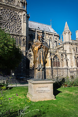 Image showing Pope John Paul II statue