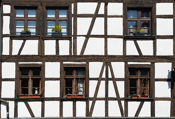 Image showing Windows of house in Strasbourg