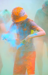 Image showing Holi color festival