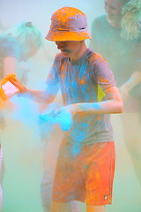 Image showing Holi color festival