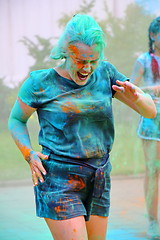 Image showing Holi color festival