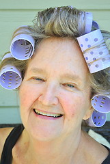 Image showing Hair rollers.