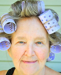 Image showing Hair rollers.