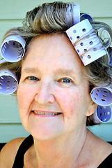 Image showing Hair rollers.