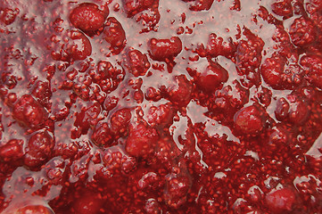 Image showing Raspberry jam background