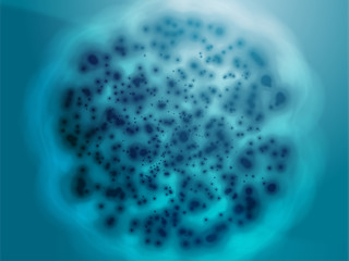 Image showing Bacterial cell growth illustration