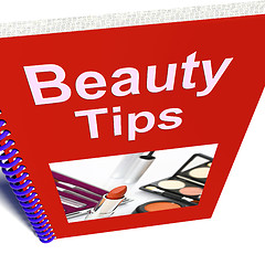 Image showing Beauty Tips Book Shows Makeup Help And Advice