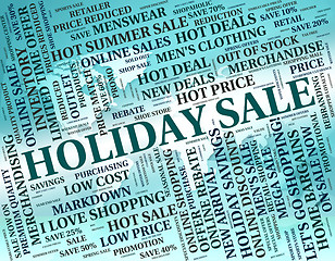 Image showing Holiday Sale Shows Go On Leave And Bargain