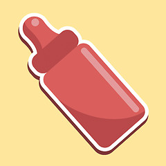 Image showing Baby Bottle Icon Shows Symbol Plastic And Milk