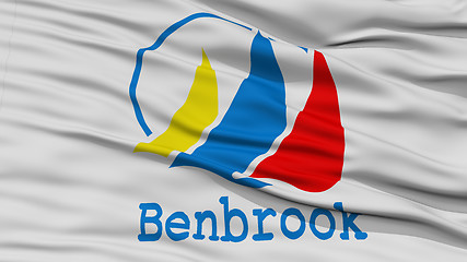 Image showing Closeup of Benbrook City Flag