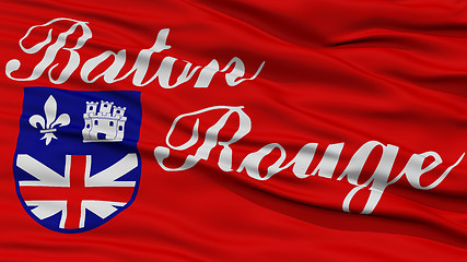 Image showing Closeup Baton Rouge Flag