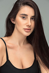 Image showing Portrait of beautiful dark-haired girl