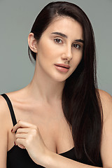 Image showing Portrait of beautiful dark-haired girl