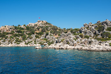 Image showing ancient city on the Kekova