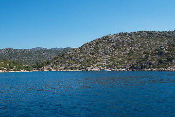 Image showing ancient city on the Kekova