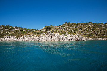 Image showing ancient city on the Kekova