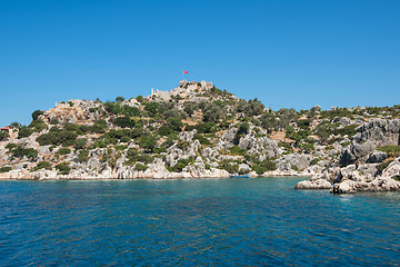 Image showing ancient city on the Kekova