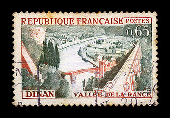 Image showing town of dinan postage stamp