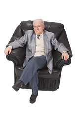 Image showing Senior man sitting