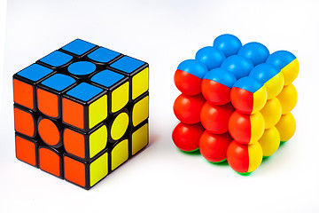 Image showing Two Magic Cubes