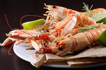 Image showing Delicious Grilled Langoustines 