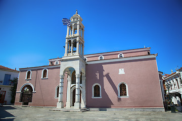 Image showing Cathedral of the Three Hierarchs on Skiathos island, Greece 