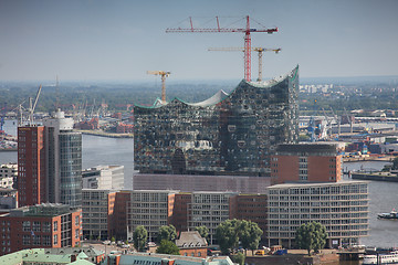 Image showing Hamburg, Germany - July 28, 2014: View of the Hafencity quarter 