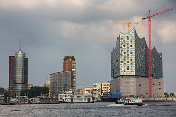 Image showing Hamburg, Germany - July 28, 2014: View of the Hafencity quarter 