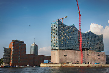 Image showing Hamburg, Germany - July 28, 2014: View of the Hafencity quarter 