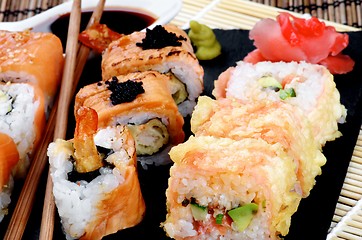 Image showing Various Maki Sushi