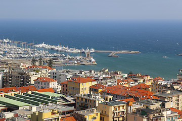 Image showing Port of Sanremo (San Remo) on Italian Riviera, Imperia, Liguria,