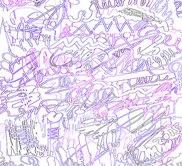 Image showing Abstract scribble background 