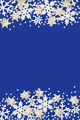 Image showing Star and Snowflake Christmas Background 