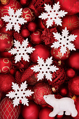 Image showing Christmas Bauble Decorations