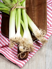 Image showing Fresh Spring Onion