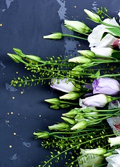 Image showing Lisianthus Flowers Frame