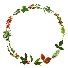 Image showing Abstract Winter Wreath Garland