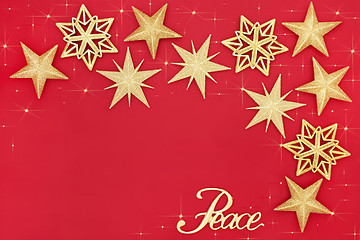 Image showing Christmas Abstract Star Background