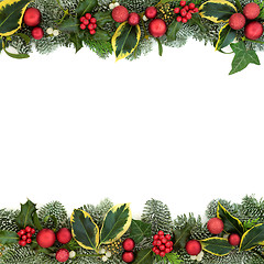 Image showing Christmas Festive Background Border