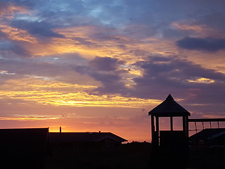 Image showing Sunset playground