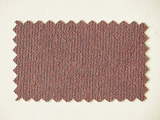 Image showing Vintage looking Red fabric sample