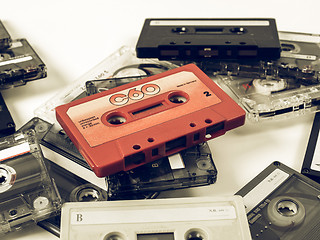 Image showing Vintage looking Tape cassette