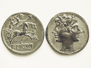 Image showing Vintage Old Roman coin