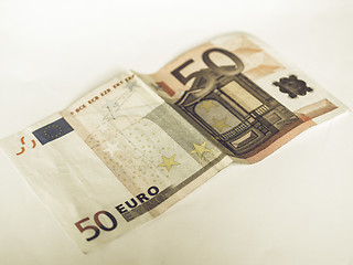 Image showing Vintage Euro note