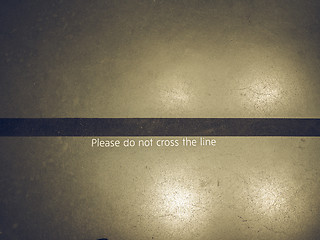 Image showing Vintage looking Do not cross