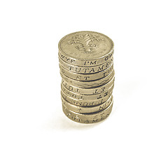 Image showing Vintage Pound coin