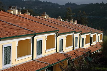 Image showing Houses on steps